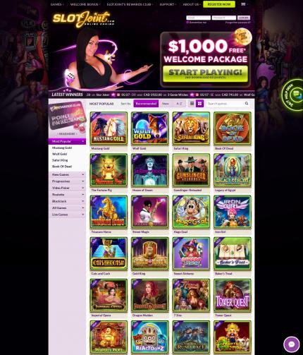 Slotjoint Casino screenshot
