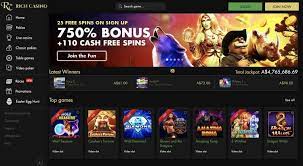 Rich Casino is a fun casino with 25 FREE spins welcome bonus.