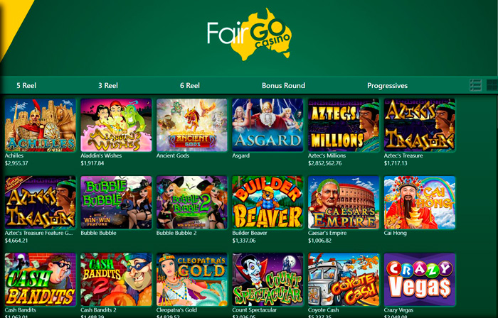 Fair Go Casino amazing collection of online casino games 