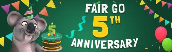 Fair Go Casino 5 year Anniversary Promo