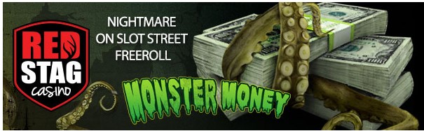 Red Stag Casino Nightmare on Slot Street FREE ROLL $6666